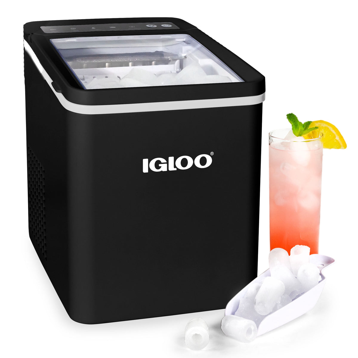 Igloo 26 lb. Automatic Portable Countertop Ice Maker Machine, White