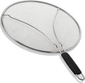 Kafoor 13 inch Grease Splatter Screen for Cooking with Soft-Grip|Splatter screen for frying pan|Works as a strainer