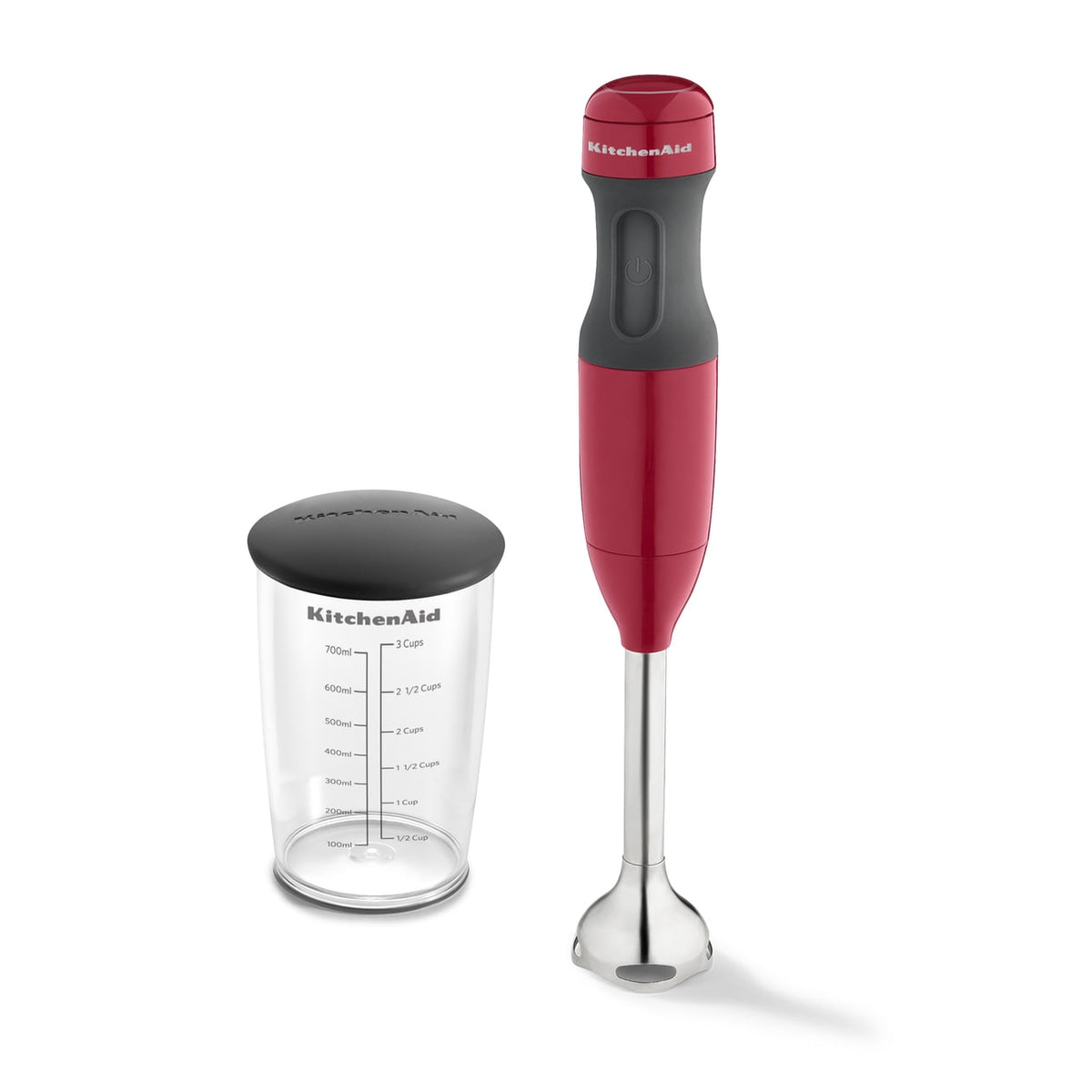 KitchenAid 2-Speed Corded Hand Blender, Onyx Black with Blending Jar and Lid, KHB1231OB