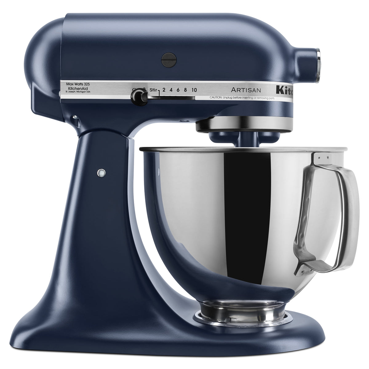KitchenAid Deluxe Series 4.5 Quart Tilt-Head Stand Mixer with Stainless Bowl, Contour Silver, KSM97CU
