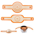 Luiisis 2 Pack Sourdough Bread Sling Set - Oval & Round Non-Stick Silicone Mat for Dutch Oven, Reusable with Long Handle for Easy Transfer