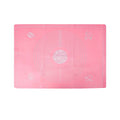 Large Pink Silicone Baking Mat, 25"x18" Non-Stick Pastry Mat with Measurements for Dough, Bread, Baking, Fondant
