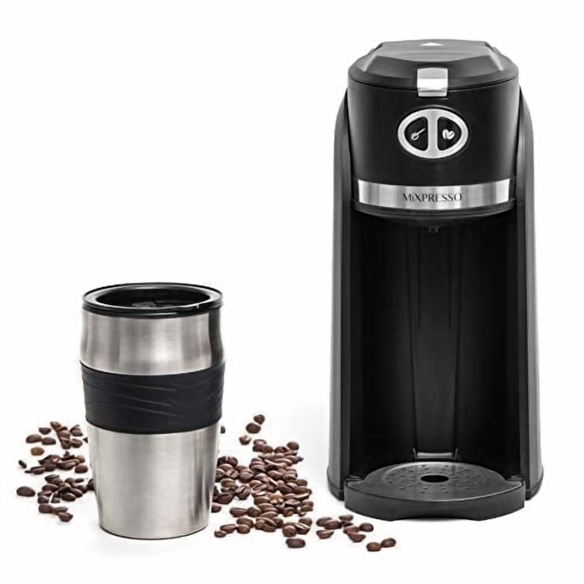 Mixpresso 12 Cup Coffee Pot, Auto-Off & Reusable Filter, Large Drip Coffee Maker 12 Cup Borosilicate Glass Carafe, Anti-Drip Coffee Machine Water Level Window, Black Electric Coffee Maker