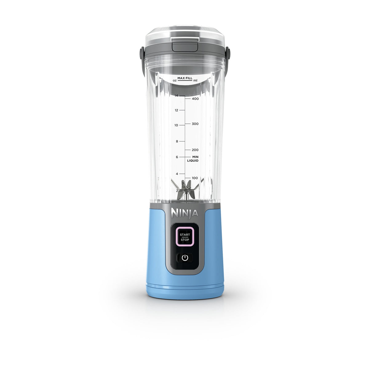 Ninja Blast Portable Personal 18 Oz Blender w/ Leak Proof Lid & Easy Sip Spout, Rechargeable Base, BC150PK Pink