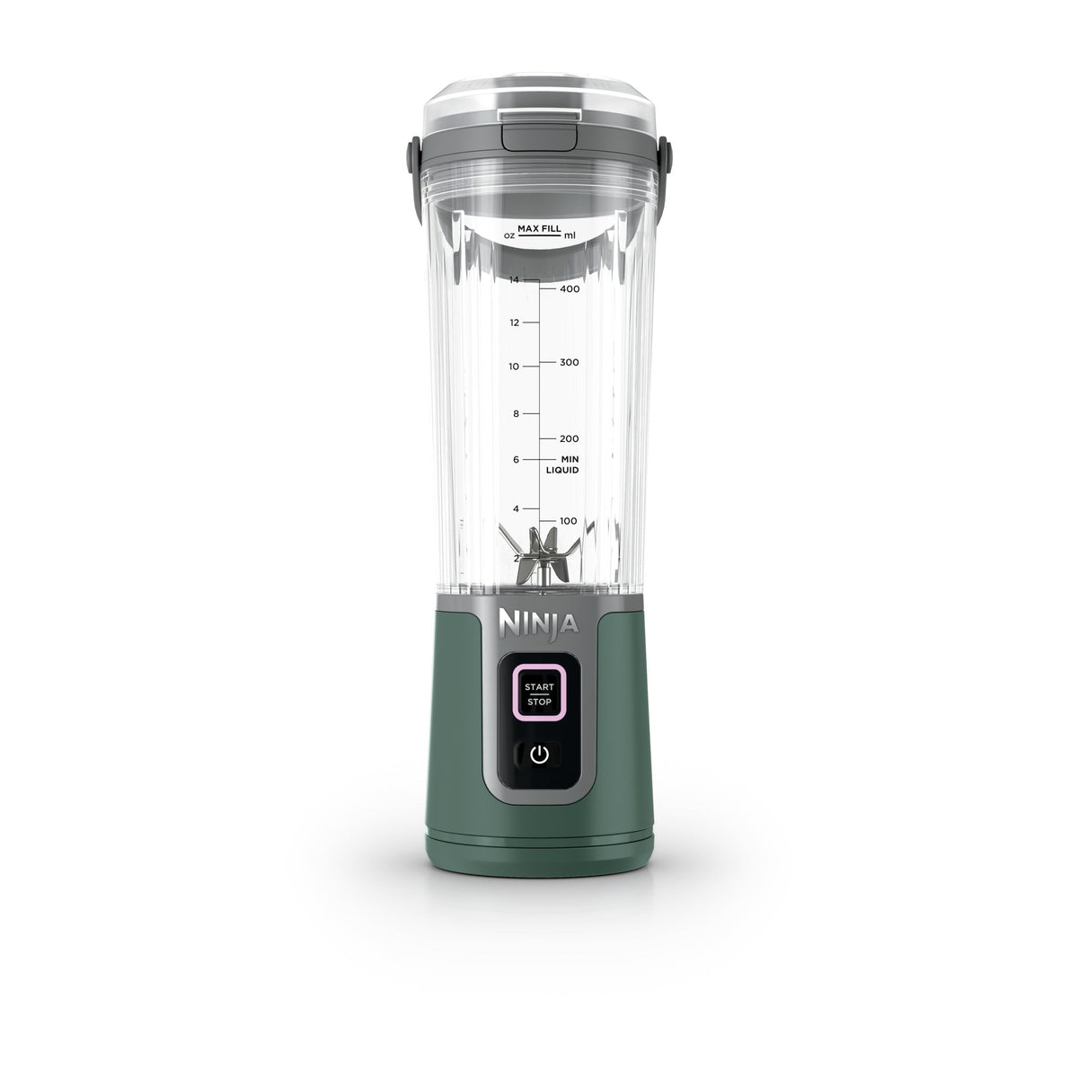 Ninja Blast Portable Personal 18 Oz Blender w/ Leak Proof Lid & Easy Sip Spout, Rechargeable Base, BC150PK Pink