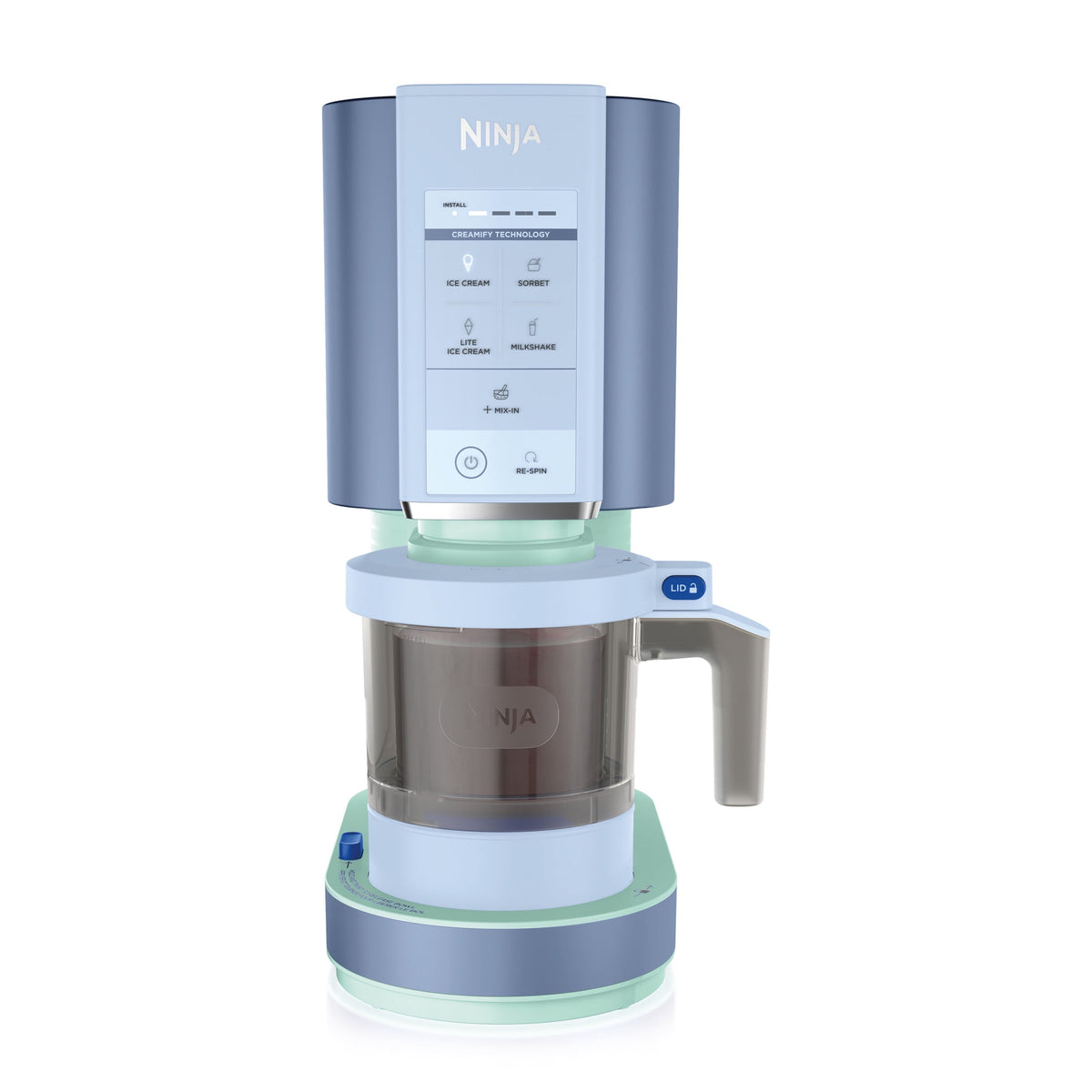Ninja CREAMi Ice Cream Maker, for Mix-ins, Milkshakes, Sorbet, 5 One-Touch Programs, (2) 16 Oz Pint Containers & Lids, NC300WH White