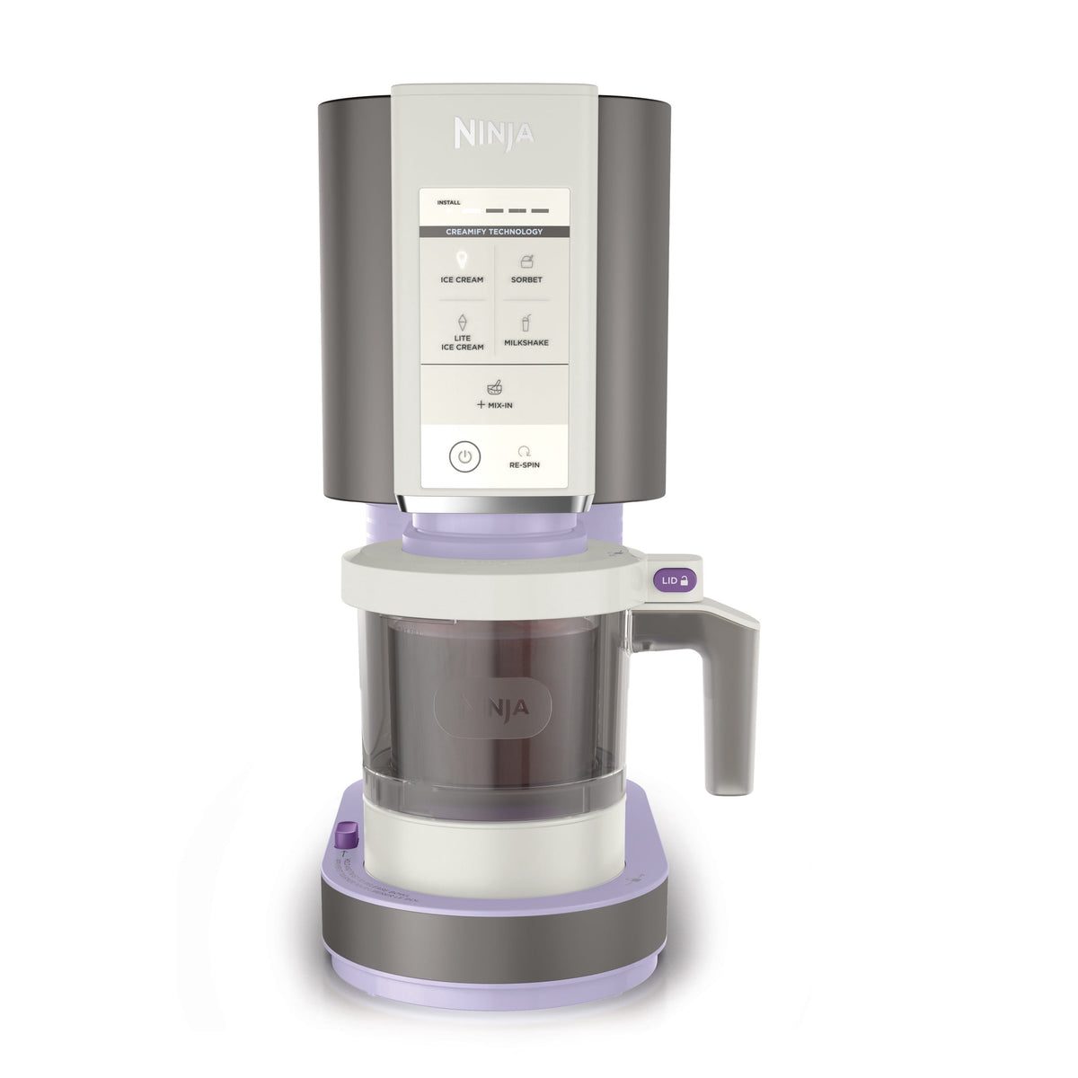 Ninja CREAMi Ice Cream Maker, for Mix-ins, Milkshakes, Sorbet, 5 One-Touch Programs, (2) 16 Oz Pint Containers & Lids, NC300WH White
