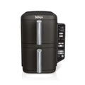 Ninja DoubleStack Air Fryer 8-Qt, 2 Baskets, Cook 4 Foods at Once, Space Saving, 4-in-1, SL200 Black
