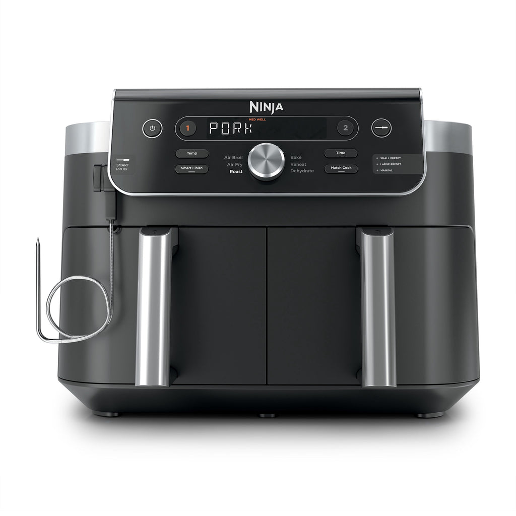 Ninja Foodi Air Fryer 10-Qt, 2 DualZone Baskets, 4-in-1, Smart Finish, Cook 2 Foods at Once, DZ950