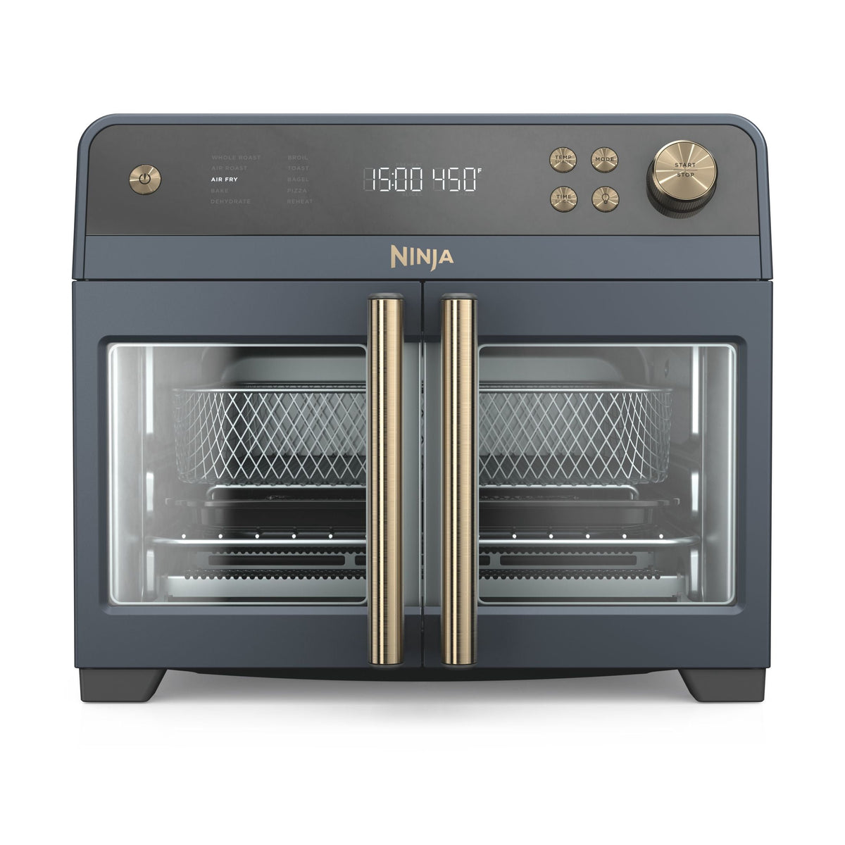 Ninja French Door 8-in-1 Countertop Oven, with Smart Surroundair Technology and Air Fry Function, Dishwasher Safe, 6 Pieces, FO100 Silver