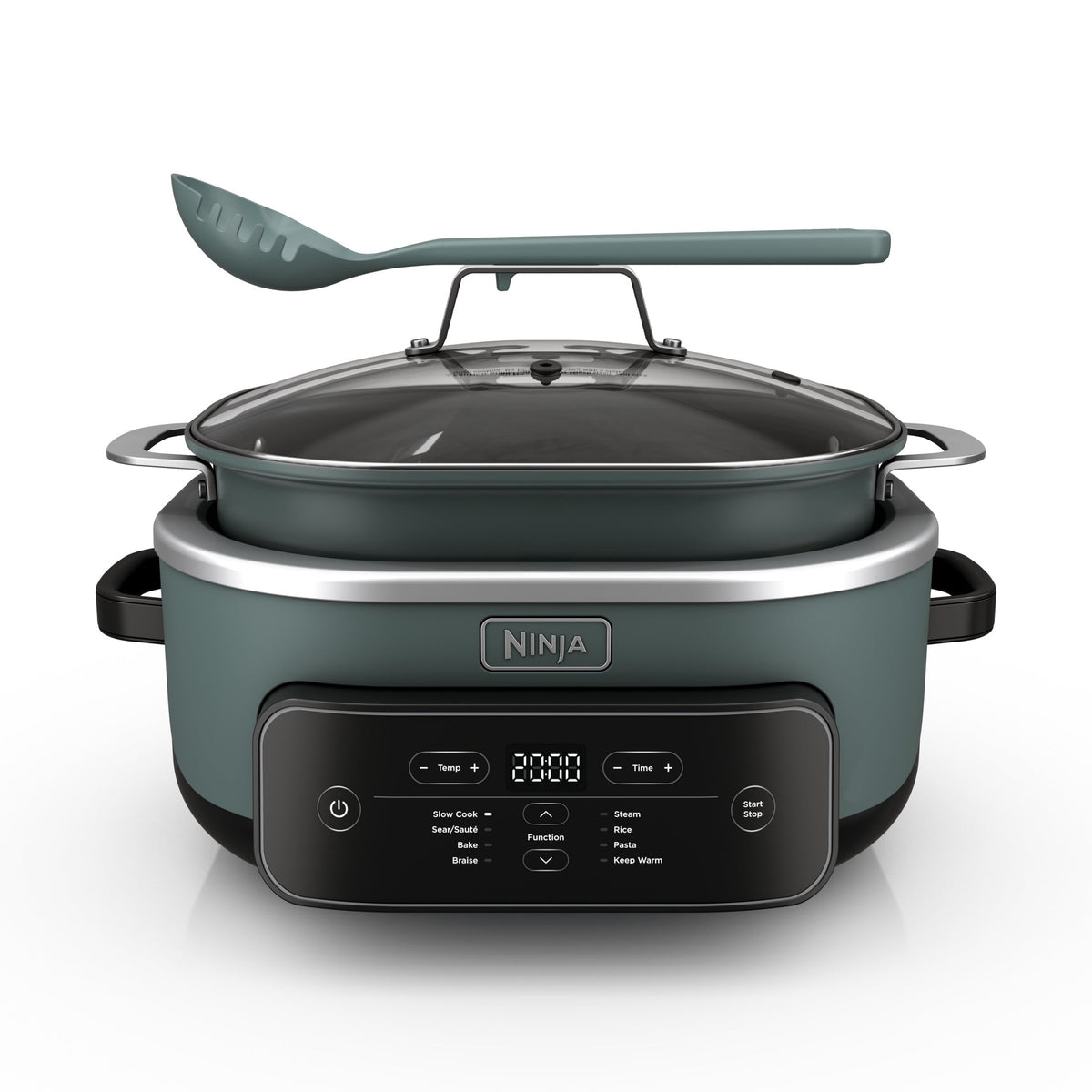 Ninja 8-in-1 PossibleCooker Plus 7.5 Qt Multi-Cooker, Slow Cooker, Steamer, Dutch Oven, MC2000 Sage Green