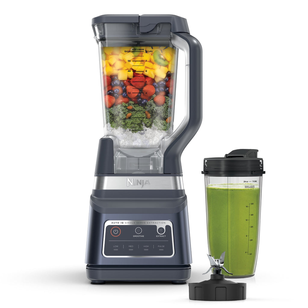 Ninja Professional Plus DUO 72-Oz Blender, Smoothies, Ice Crush, 2 Auto-iQ Preset Programs, 4 Speeds, 1400PW, BN750NV Navy