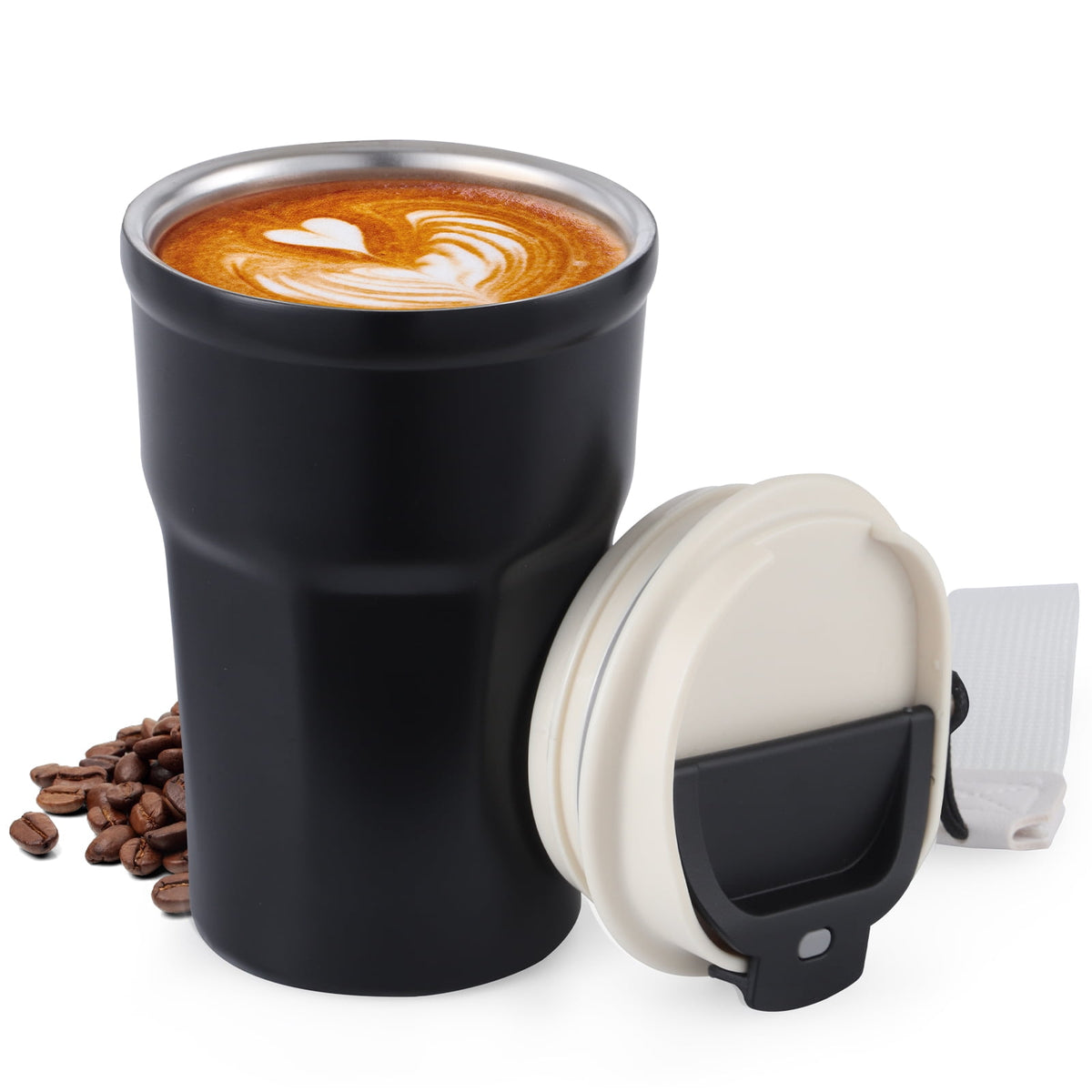 Ochapa 360 ML/12oz Coffee Tumbler, Double Walled Stainless Steel Insulated Travel Coffee Mug