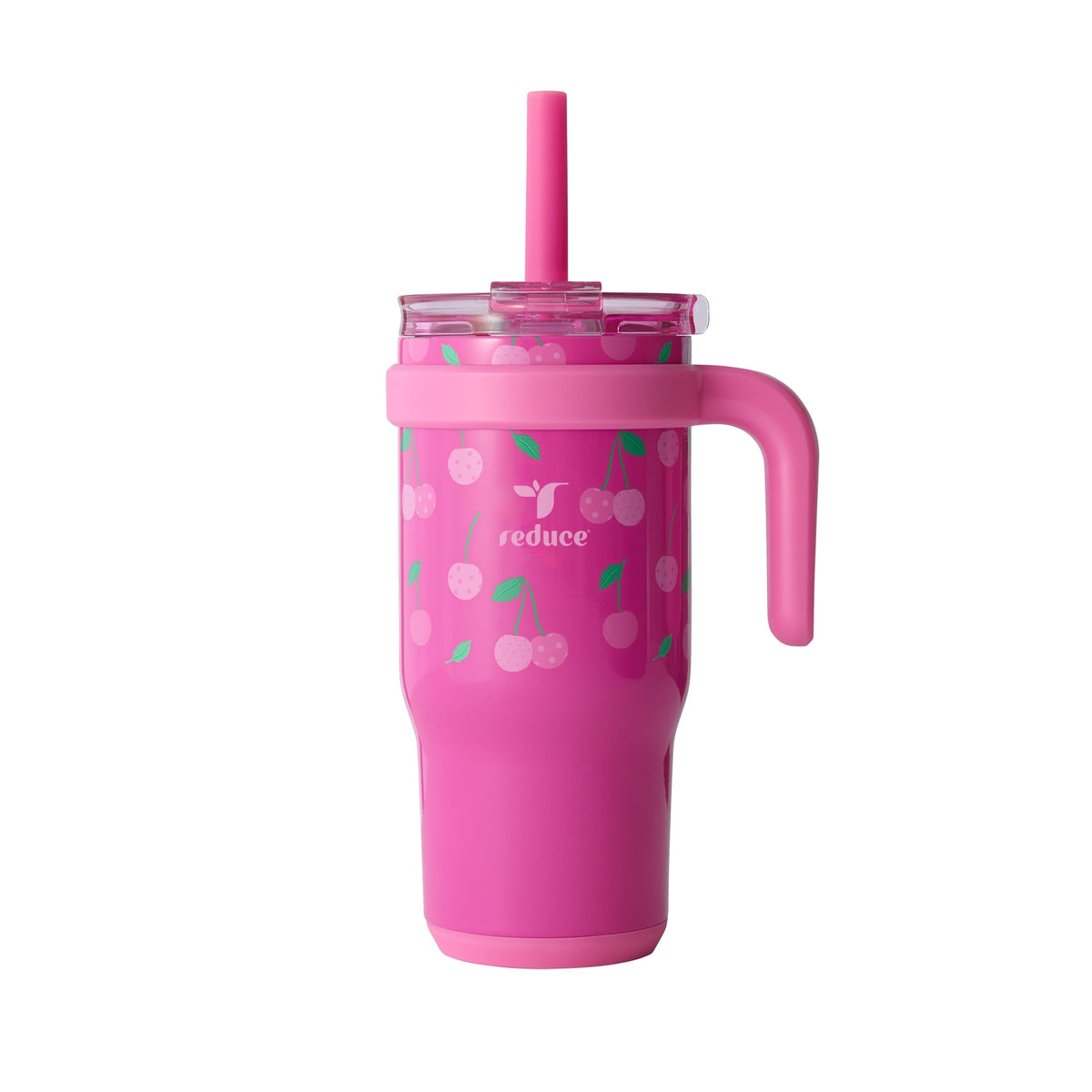 Reduce Coldee Kids Insulated Tumbler with Straw, 18oz Stainless Steel Spill-Proof Cup with Handle, Ice Cream