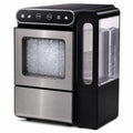 Simzlife Countertop Nugget Ice Maker, 26 Lbs/24H Chewable Sonic Ice, Self-Cleaning Ice Machine, 2.65L Water Tank