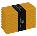 Softopia Cotton Cloth Napkin 100% Cotton 17x 17 Inches Table Napkin for Dining, Lunch, Holiday Parties & Cocktail, Decorative Washable Napkins - Mustard Yellow (Set of 12)