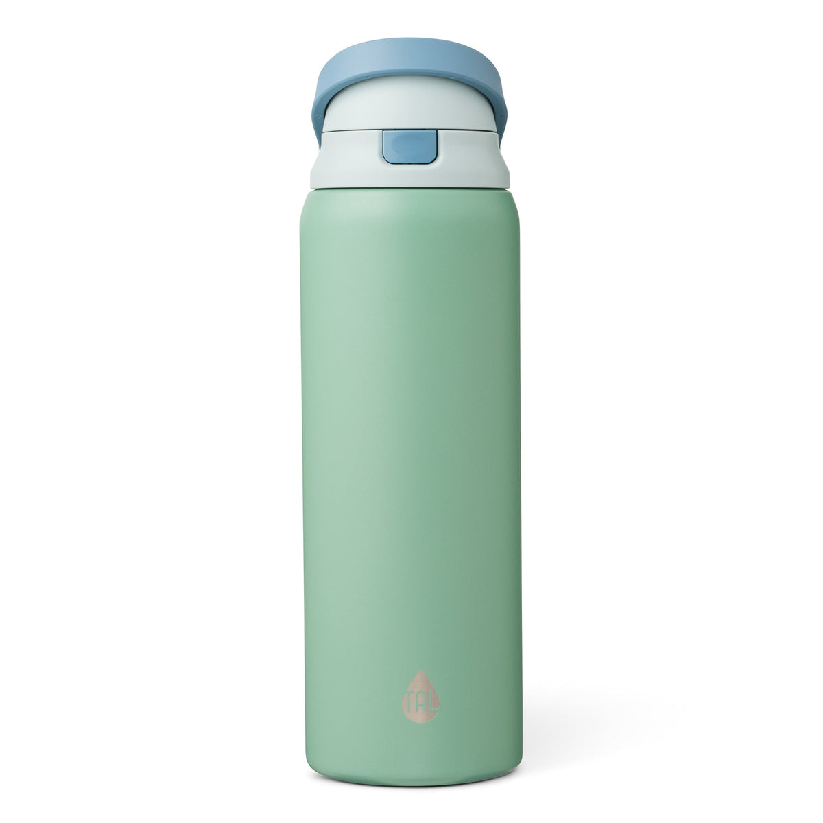 TAL 32oz Stainless Steel 2-in-1 Water Bottle with Straw and Chug Lid, Black