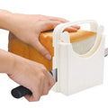 Xiyztok Bread Slicer Foldable Toast Slicer Tool Adjustable Toast Loaf Slicing Machine Plastic Bread Cutting Guide Tools for Homemade Bread Kitchen Baking Tool