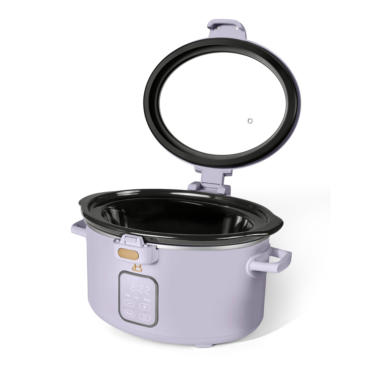 Beautiful 4 Qt Digital Slow Cooker with Hinged Locking Lid, Thyme Green by Drew Barrymore