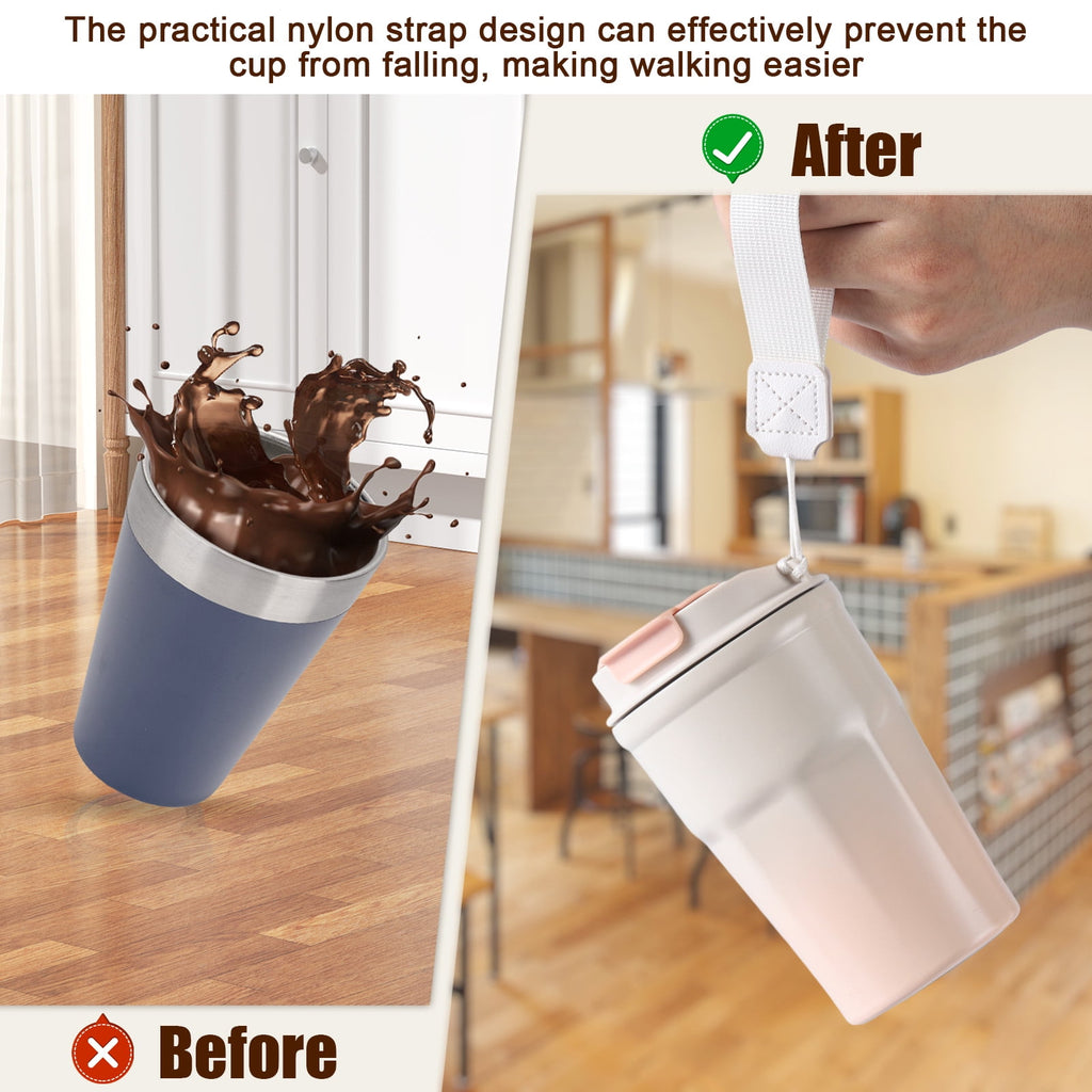 Ochapa 360 ML/12oz Coffee Tumbler, Double Walled Stainless Steel Insulated Travel Coffee Mug
