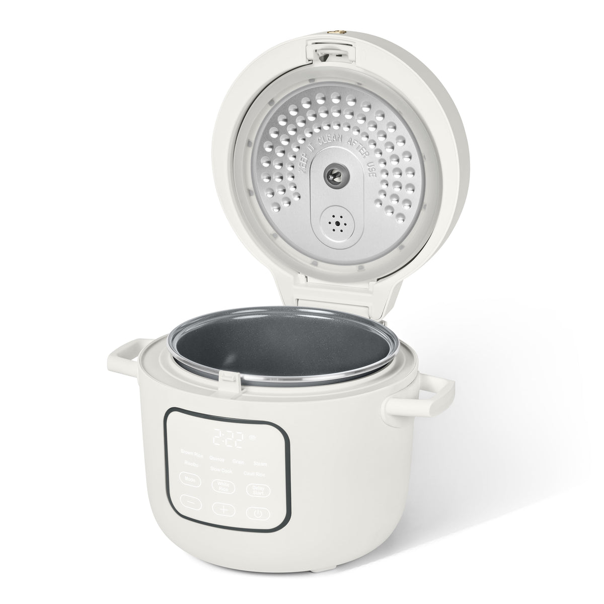 Beautiful 14-Cup Cooked, 6-Cups Uncooked Electric Rice and Grain Cooker, EverGood Ceramic Nonstick Coating, Thyme Green by Drew Barrymore