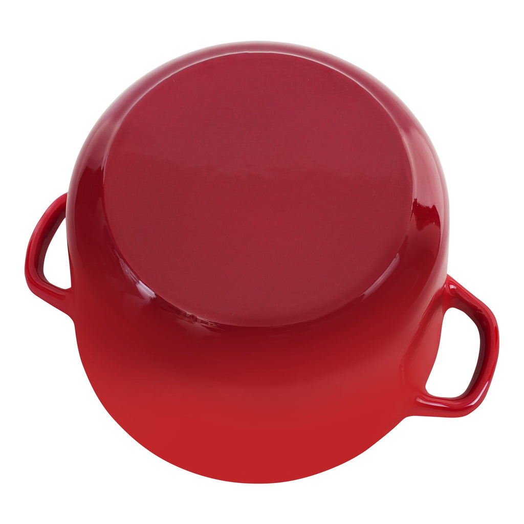 Flavehc Dutch Oven Pot with Lid 2.8 qt Cast Iron Dutch Oven for Bread Baking Slateblue Enameled Cast Iron Rice Pot with Handels