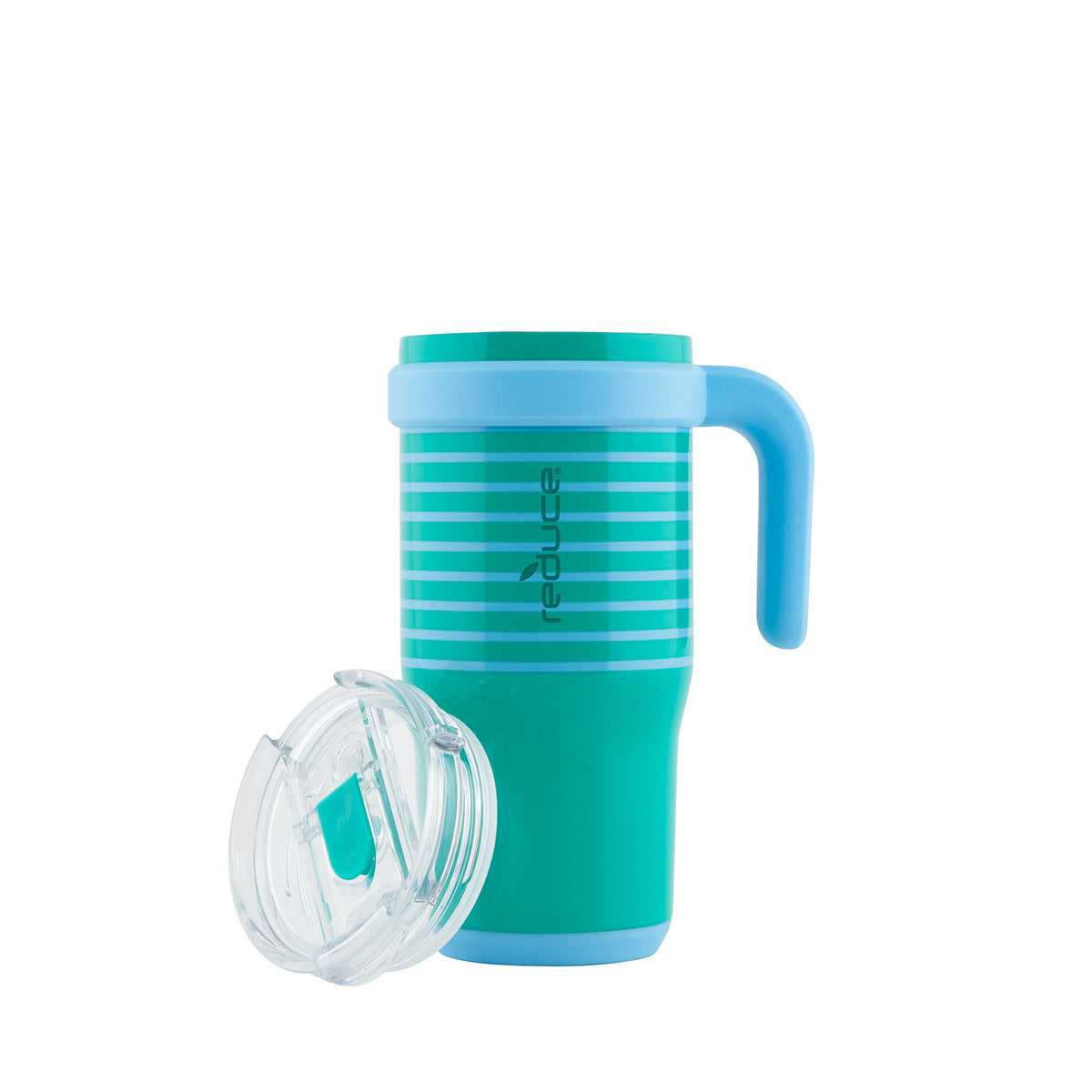 Reduce Coldee Kids Insulated Tumbler with Straw, 18oz Stainless Steel Spill-Proof Cup with Handle, Smiles