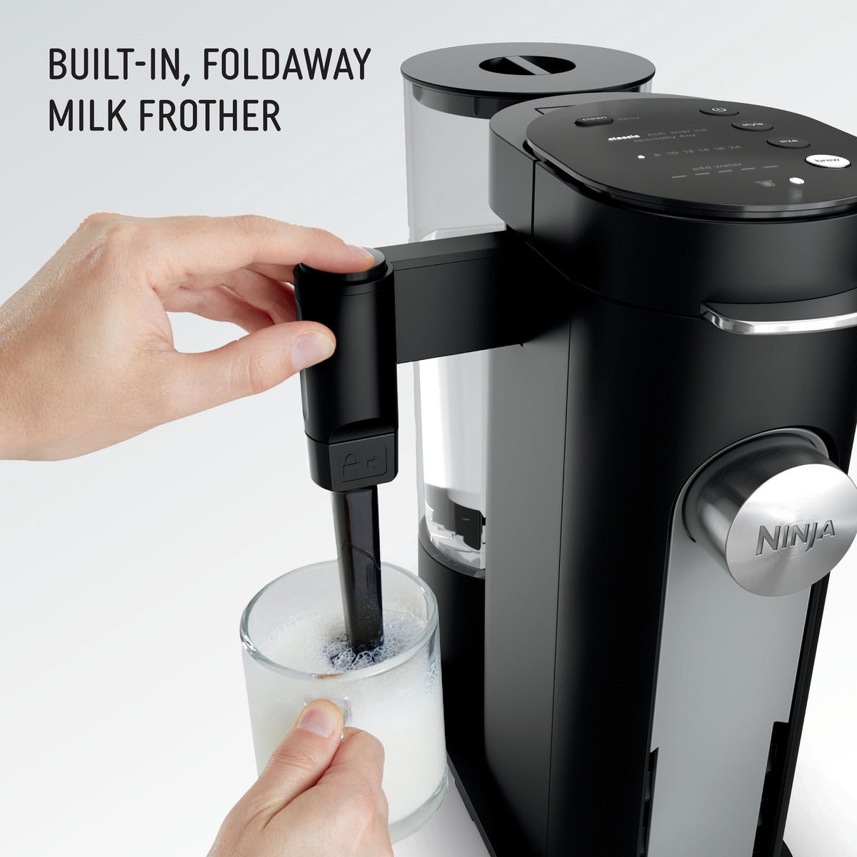 Ninja Pods & Grounds Specialty Single-Serve Coffee Maker, K-Cup Pod Compatible, Built-In Milk Frother, PB051SG, Sage Green