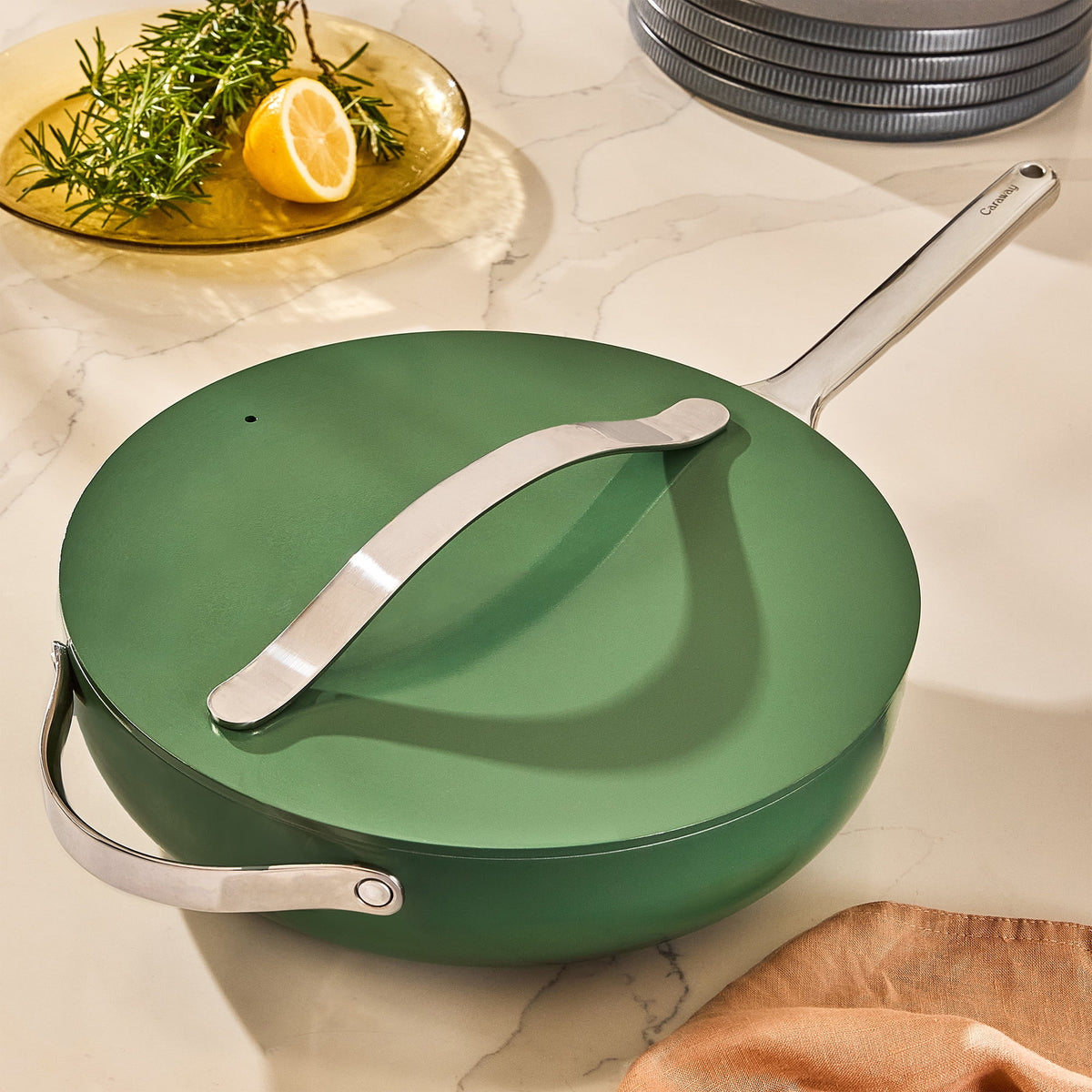 Caraway Ceramic Non-Stick Sauté Pan, 4.5 qt