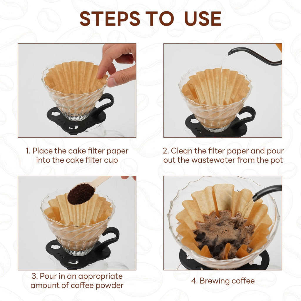 DTFMZOV 5 Cup Basket Coffee Filter, 250 Count Coffee Filters for 5 Cup Coffee Maker, Disposable Paper Coffee Filters for Mini Brew, White