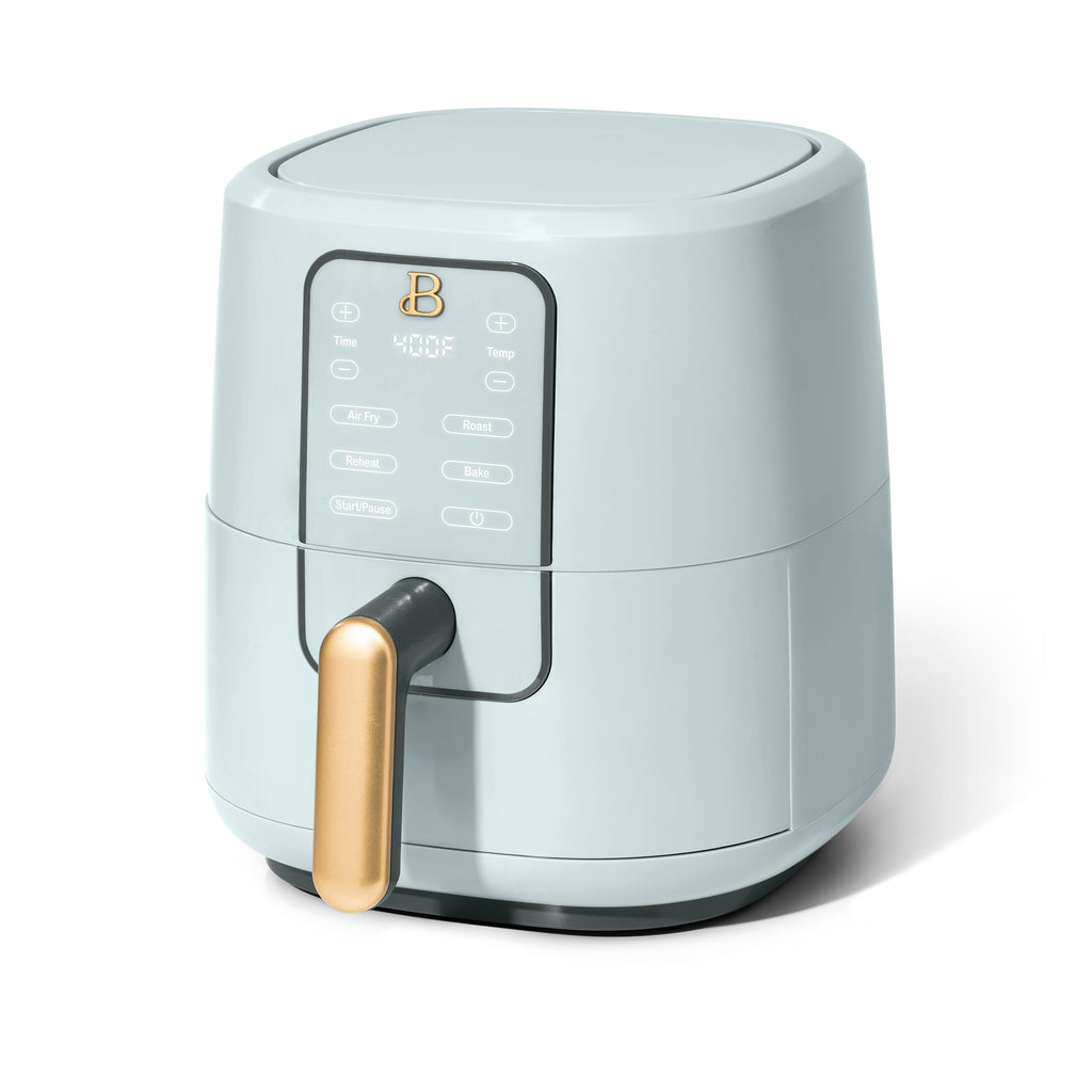 Beautiful 3 Qt Air Fryer with TurboCrisp Technology, EverGood Non-Toxic Ceramic Nonstick Coating, Chocolate by Drew Barrymore