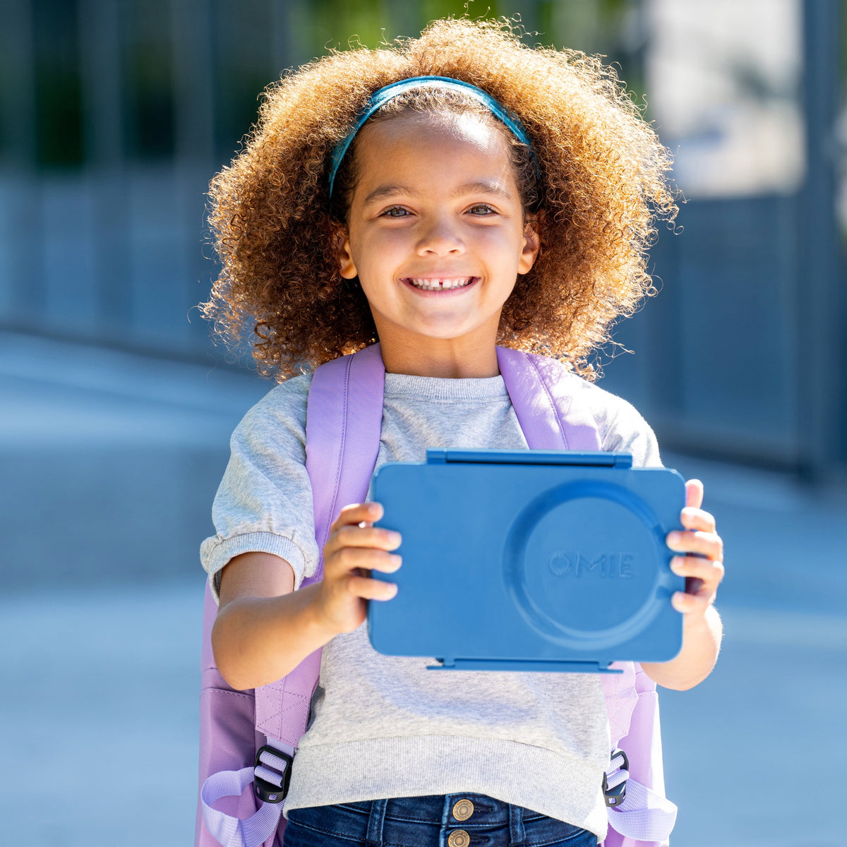 OmieBox UP is an Insulated Bento Lunch Box with a 12oz Thermos - Cosmic Blue by OmieLife