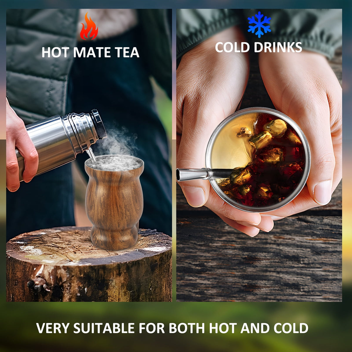 Jetcloudlive 8oz Yerba Mate Cup Stainless Steel Mate Tea Cup Set with Straw Brush Straw Spoon Flat Straw and Lid Insulated Yerba Mate Teacup Coffee Water Mate Cup Yerba Mate Gourd Cup