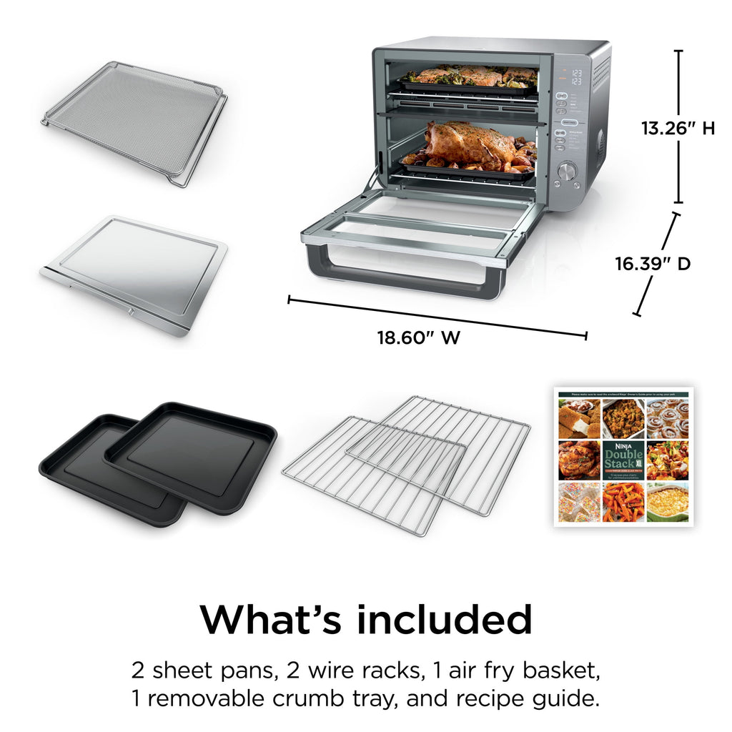 Ninja Air Fry Basket, 2 Sheet Pans, 2 Wire Racks, DCT601
