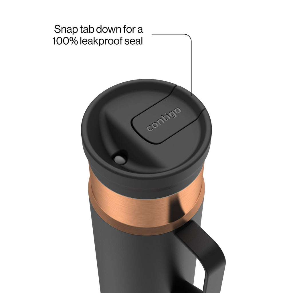 Contigo 20oz SnapSeal Insulated Stainless Steel Tumbler, Oatmilk Cream/Champagne