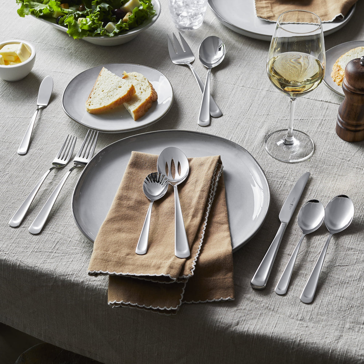 J.A. Henckels International Silvano 45-pc 18/10 Stainless Steel Flatware Set