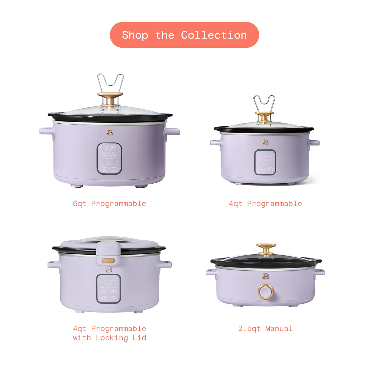 Beautiful 6 Qt Programmable Slow Cooker, Thyme Green by Drew Barrymore