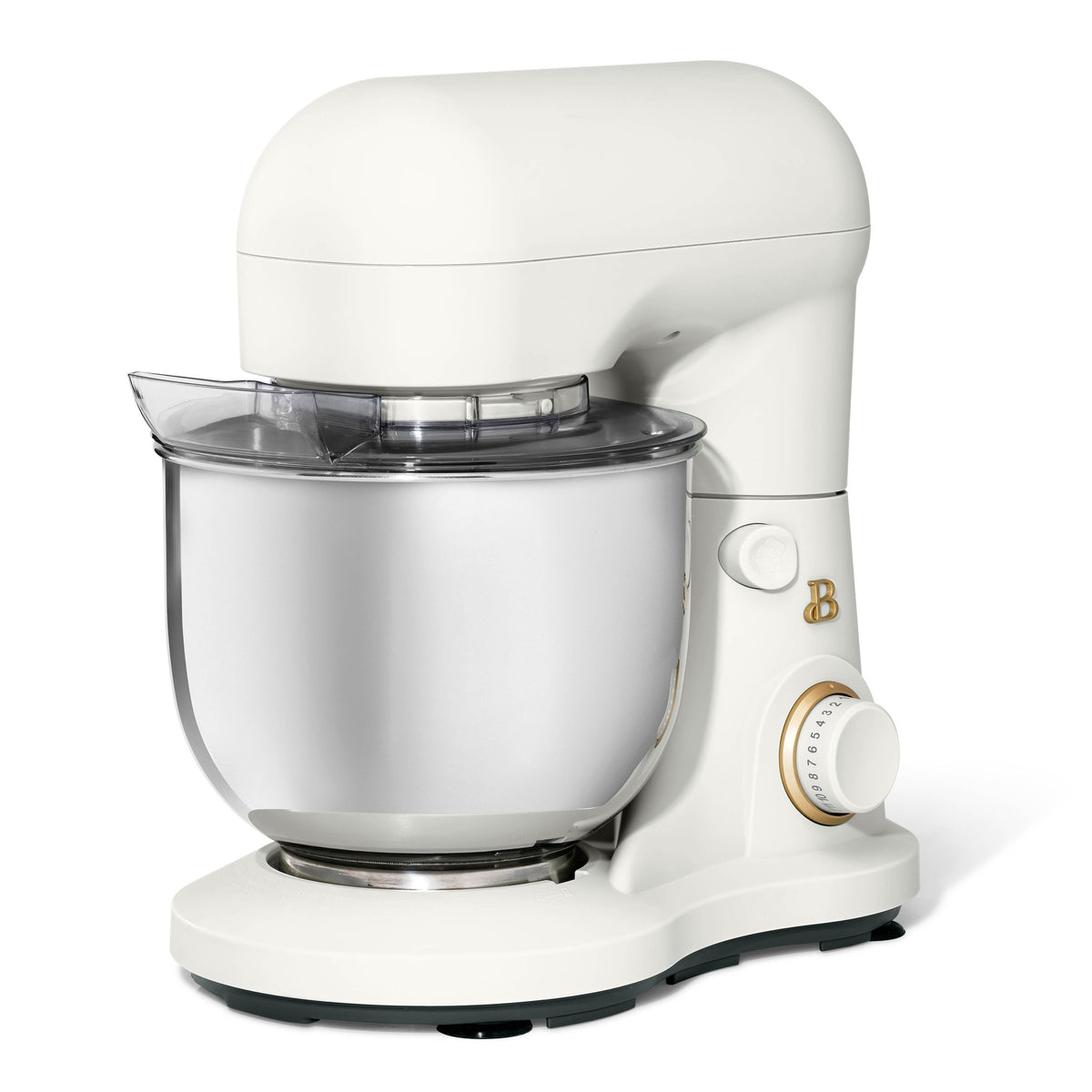Beautiful 3.5 Qt Stand Mixer with Flat Beater, Dough Hook, Balloon Whisk, Chocolate by Drew Barrymore