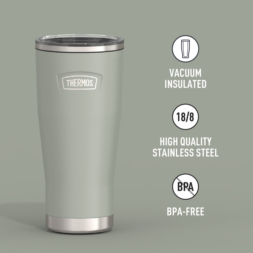 Thermos Stainless Steel Tumbler, w/ Slide Lock Lid, Graphite, 24 oz