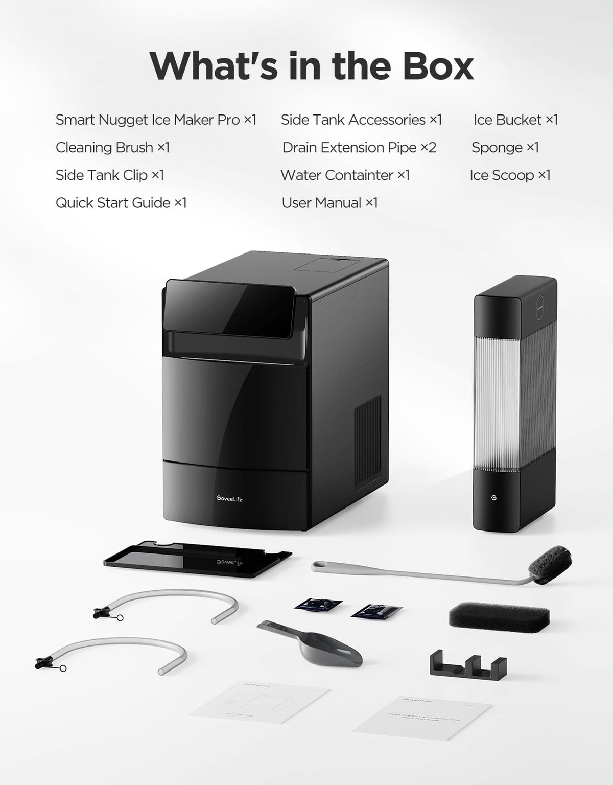 Govee Smart Nugget Ice Maker Pro - 60 lb Ice Nuggets