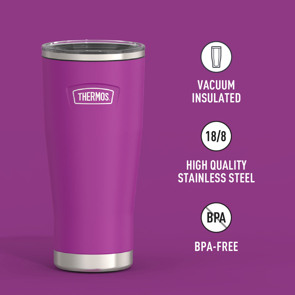 Thermos Stainless Steel Tumbler, w/ Slide Lock Lid, Graphite, 24 oz