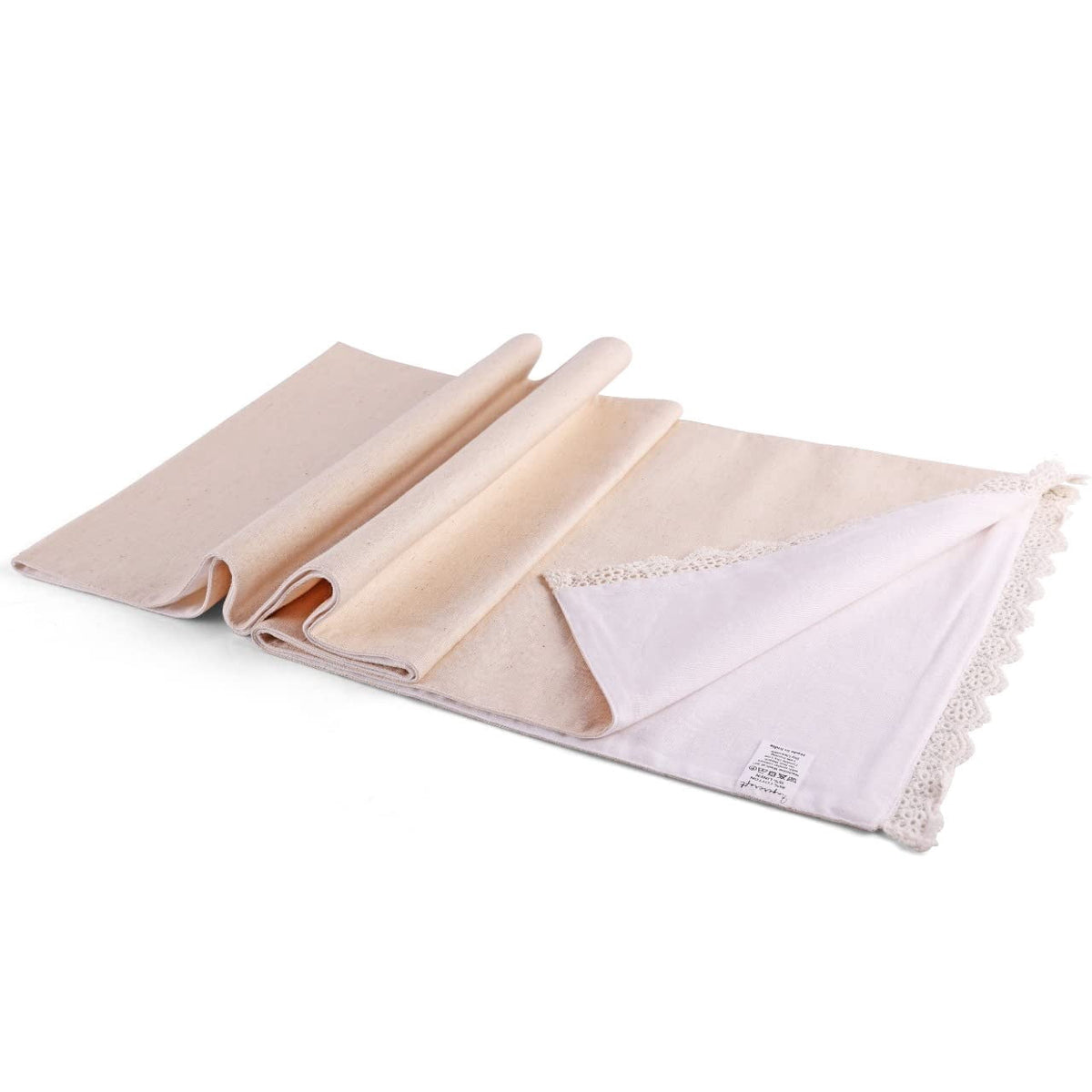 Fingercraft Table Runners, Cotton Dinner Table Centerpiece with Beautiful Premium Lace, Home and Dining Aqua-90