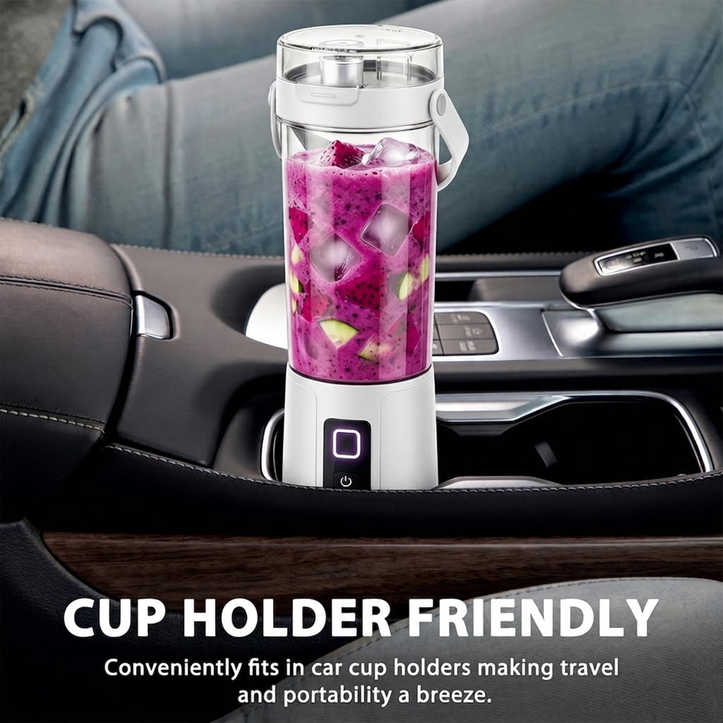 NUBILY Blast Portable Blender, Cordless, 20oz. Vessel, Personal Blender-for Shakes & Smoothies, BPA Free, Leakproof-Lid & Sip Spout, USB-C Rechargeable, Dishwasher Safe Parts, Grey