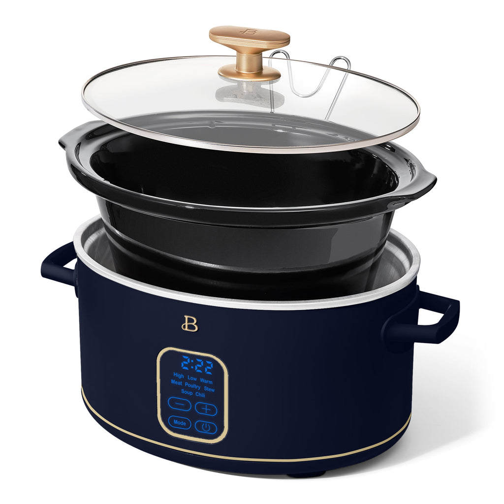 Beautiful 6 Qt Programmable Slow Cooker, Thyme Green by Drew Barrymore