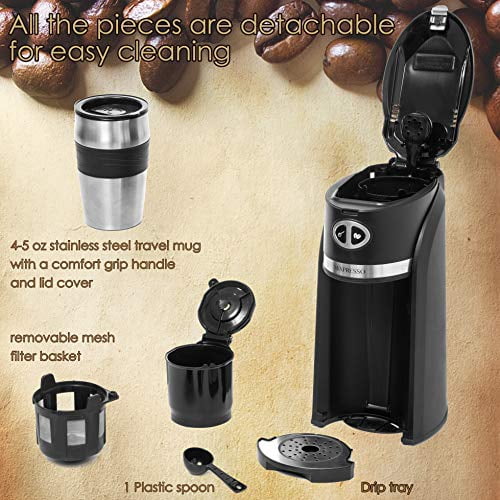 Mixpresso 12 Cup Coffee Pot, Auto-Off & Reusable Filter, Large Drip Coffee Maker 12 Cup Borosilicate Glass Carafe, Anti-Drip Coffee Machine Water Level Window, Black Electric Coffee Maker