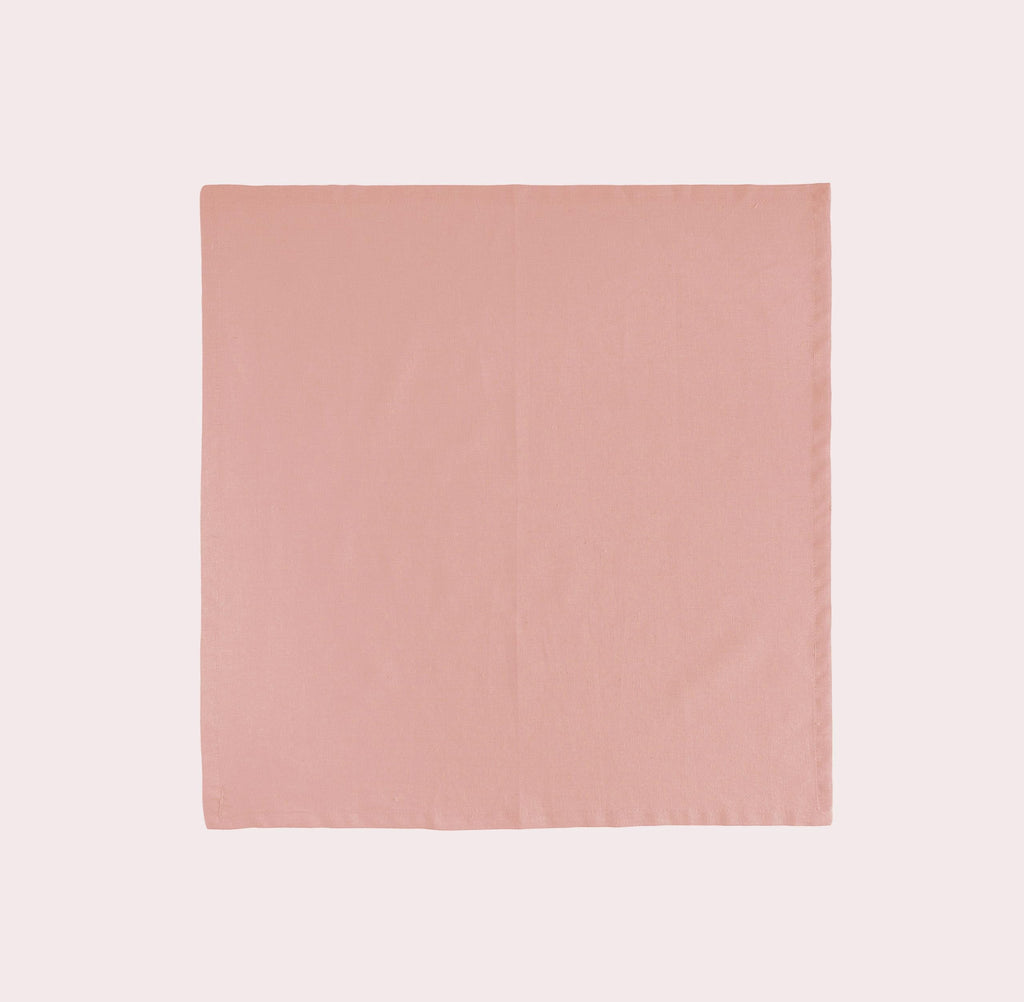 Fingercraft Cloth Napkin, Solid Color Cotton Linen Blend Table Napkins, Soft and Absorbent Fabric, Set of 12, Blush Pink