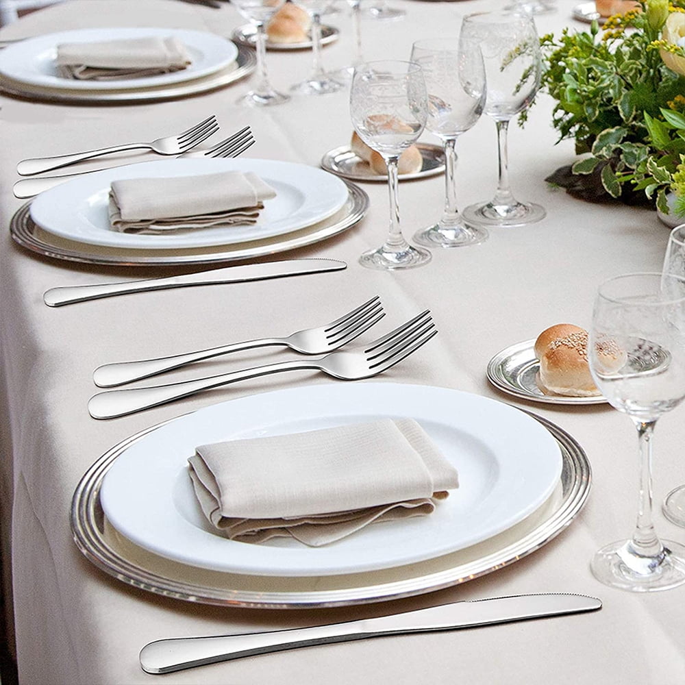 Black Silverware Set, Vesteel 20 Piece Stainless Steel Flatware Cutlery Set for 4, Mirror Finish, Dishwasher Safe