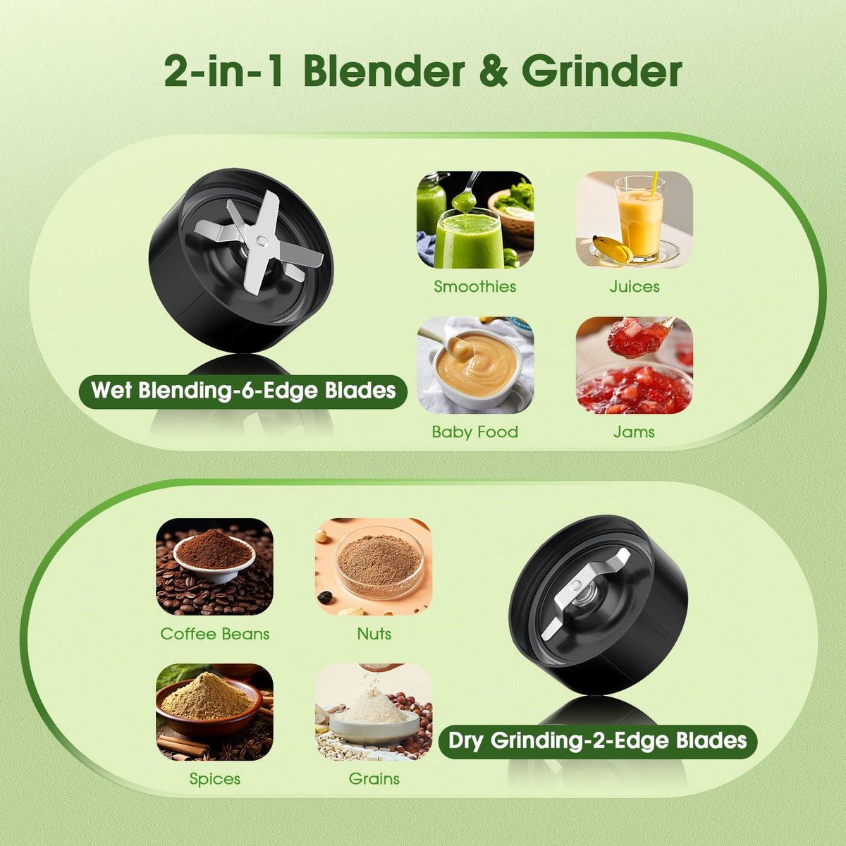 ONSON Smoothie Blender, 1800W High-Speed Countertop Blender, 70 Oz BPA-Free Jar for Shakes, Smoothies, Frozen Drinks & Ice Crushing