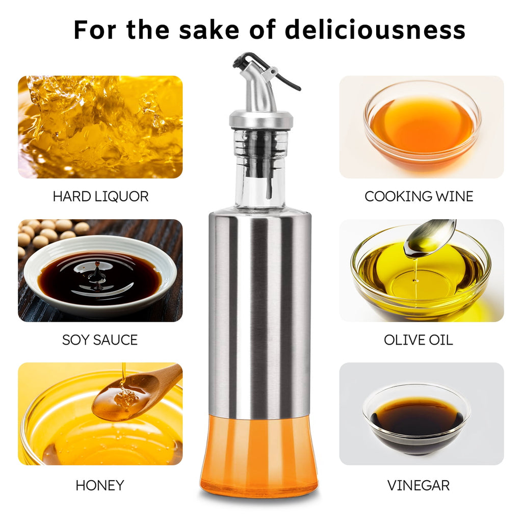 AGCAN Oil Sprayer for Cooking, 2 Pack Glass Olive Oil Sprayer Mister 220ml/7.4oz Glass Oil Dispenser for Air Fryer, BBQ, Baking, Salad