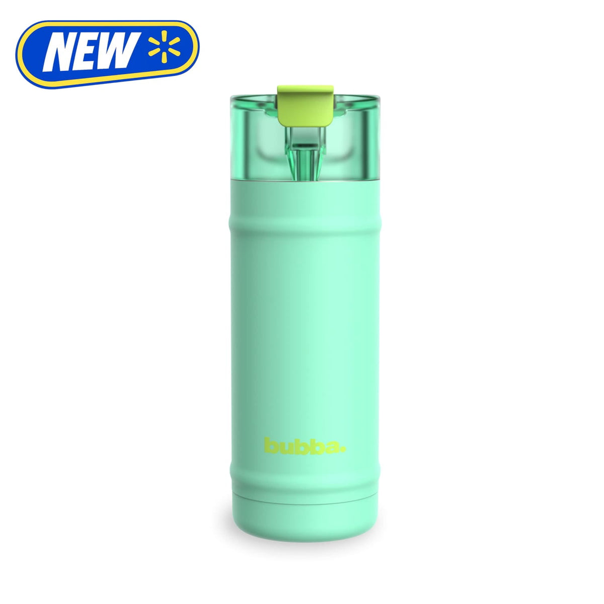 Bubba 18oz DualSip Insulated Stainless Steel Water Bottle with Straw & Sip Lid, Tropical Eclipse Mint/Green